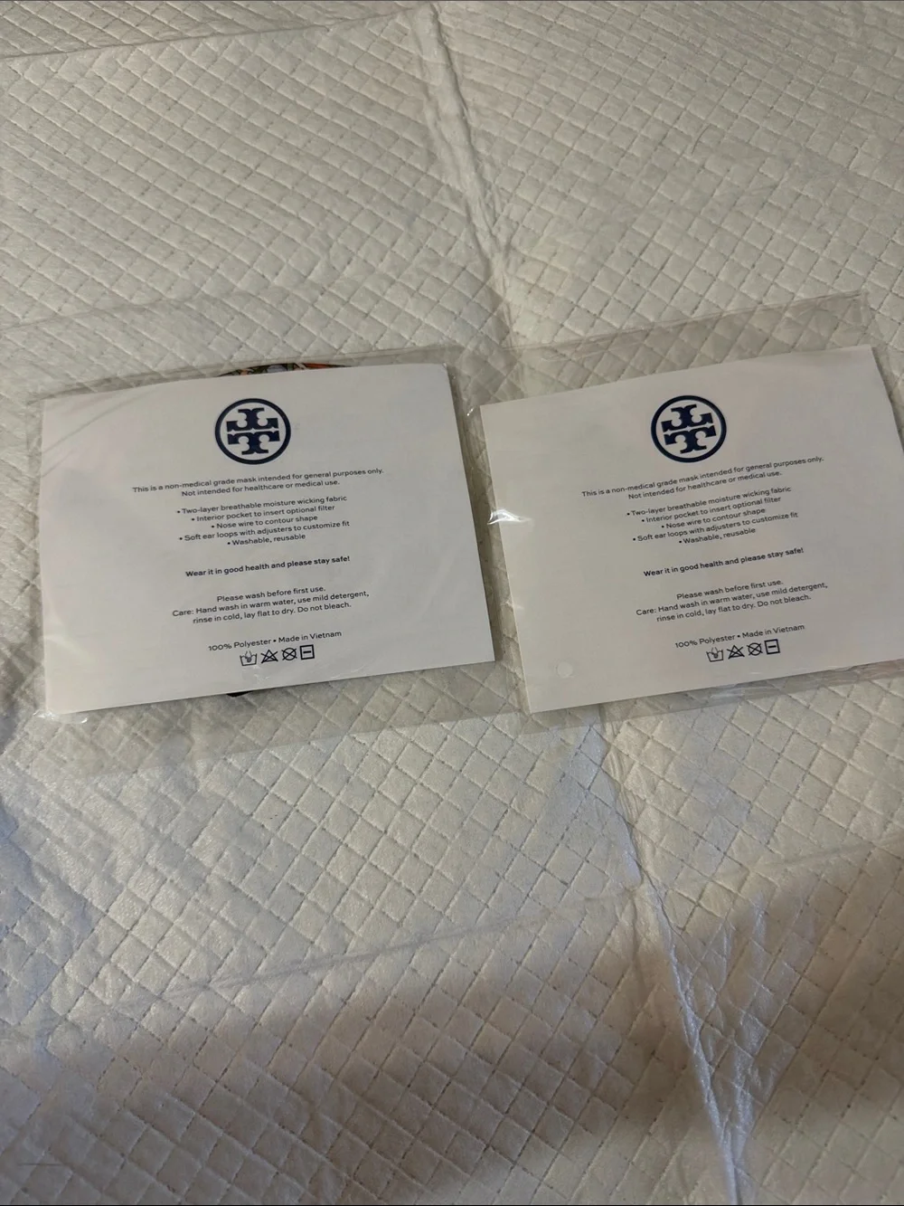Tory burch Floral and Patterned Face Mask bundle